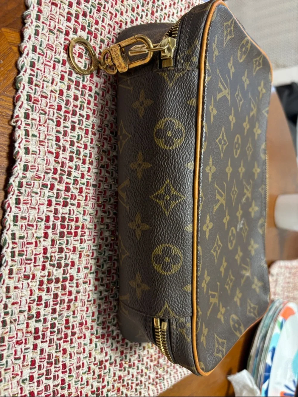 Louis Vuitton Monogram Canvas Toiletry Pouch in Brown and Tan - Picture 8 of 16